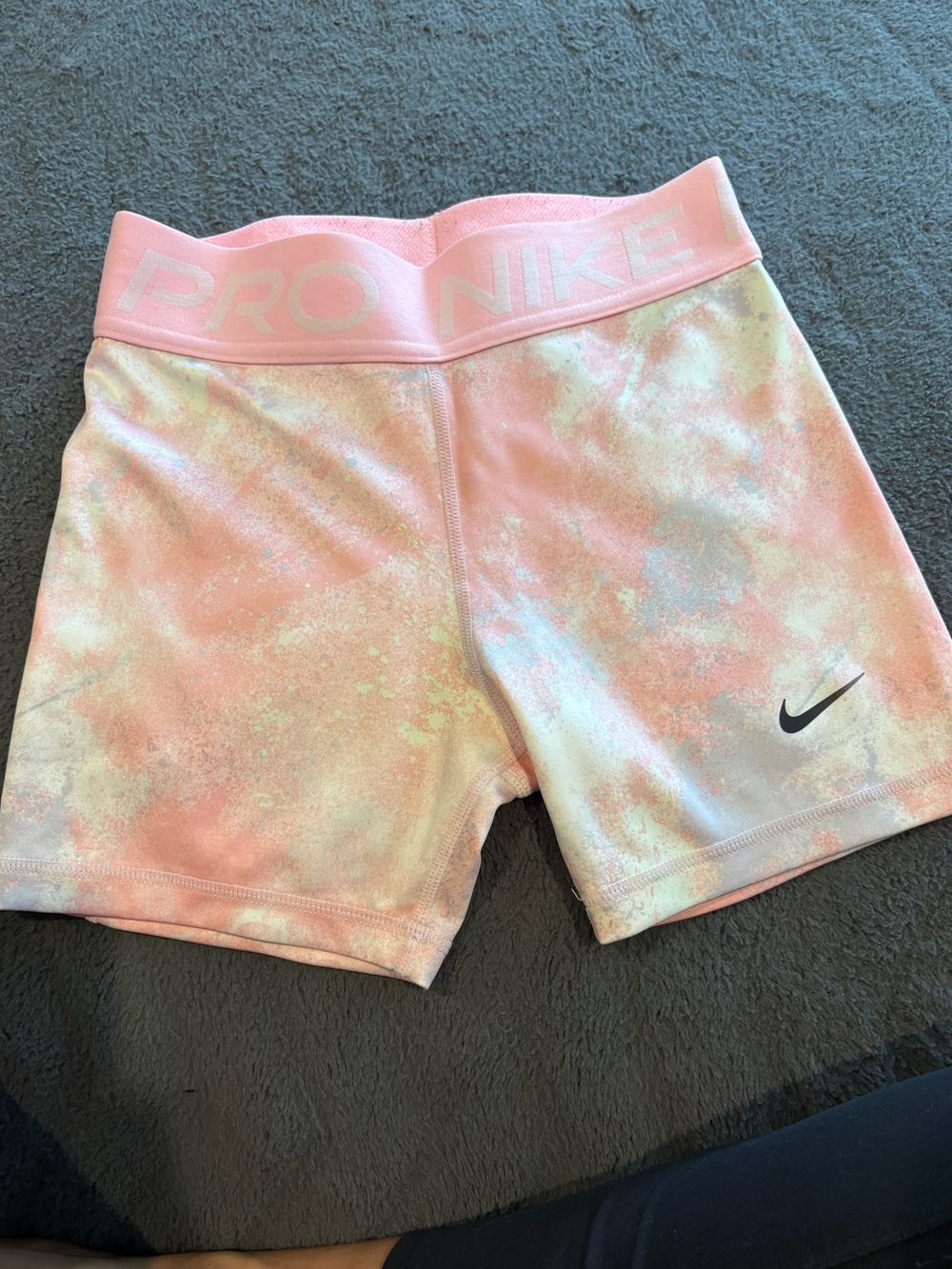 Nike Light Pink Tie-Dye Active Shorts